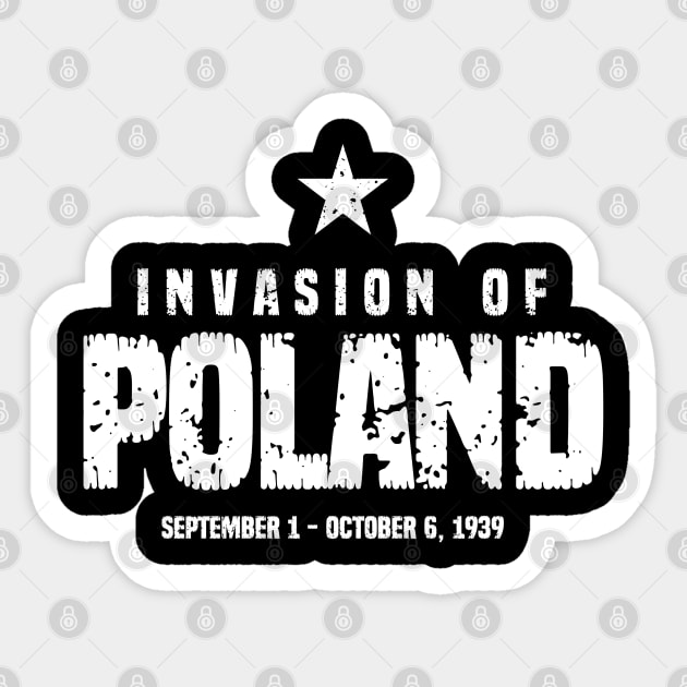 Invasion of Poland WW2 Sticker by Distant War